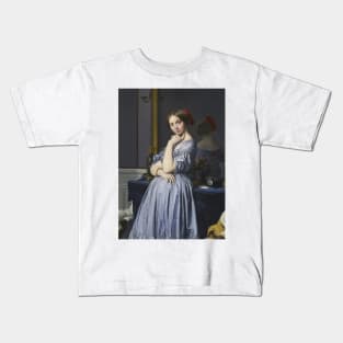 Portrait of Comtesse d'Haussonville by Jean-Auguste-Dominique Ingres Kids T-Shirt